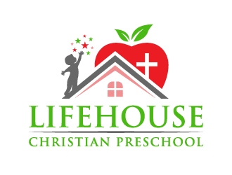 Lifehouse Christian Preschool  logo design by akilis13