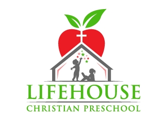 Lifehouse Christian Preschool  logo design by akilis13