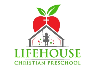 Lifehouse Christian Preschool  logo design by akilis13