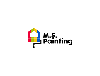 M.S. Painting logo design by FloVal