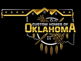 Custom Homes of Oklahoma  logo design by Suvendu