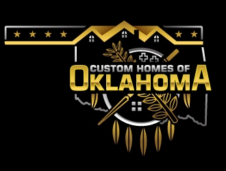 Custom Homes of Oklahoma  logo design by Suvendu