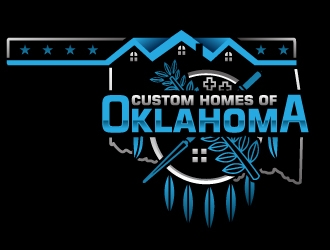 Custom Homes of Oklahoma  logo design by Suvendu