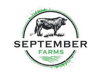 September Farms logo design by Conception