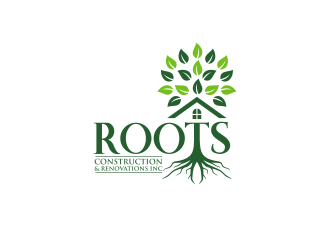 Roots Construction & Renovations Inc. logo design by pakderisher