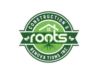 Roots Construction & Renovations Inc. logo design by pakderisher