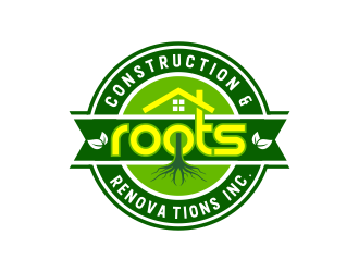 Roots Construction & Renovations Inc. logo design by pakderisher