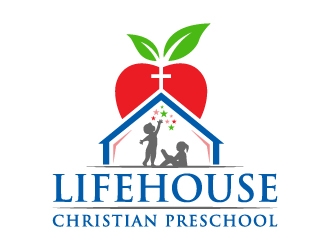 Lifehouse Christian Preschool  logo design by akilis13