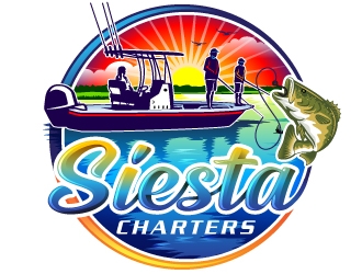 Siesta Charters logo design by Suvendu