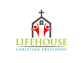 Lifehouse Christian Preschool  logo design by kakikukeju