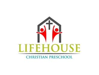 Lifehouse Christian Preschool  logo design by kakikukeju