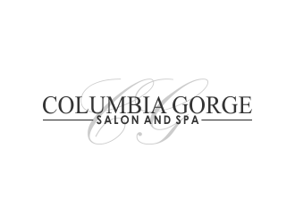 Columbia Gorge Salon and Spa logo design by giphone