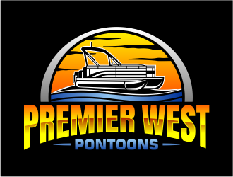 Premier West Pontoons logo design by cintoko