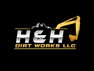 H and H Dirt Works LLC Logo Design 48hourslogo