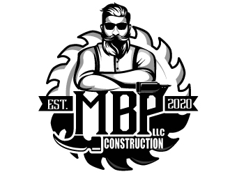 Mbp construction LLC  logo design by dorijo