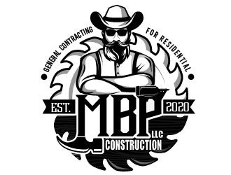 Mbp construction LLC  logo design by dorijo