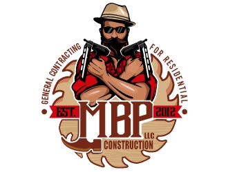 Mbp construction LLC  logo design by dorijo