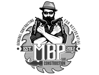 Mbp construction LLC  logo design by dorijo