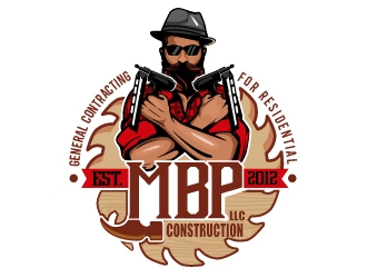 Mbp construction LLC  logo design by dorijo