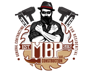 Mbp construction LLC  logo design by dorijo