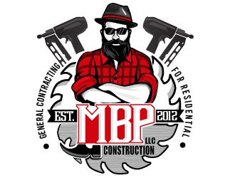 Mbp construction LLC  logo design by dorijo