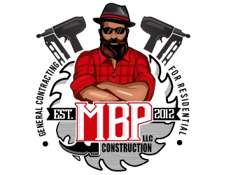 Mbp construction LLC  logo design by dorijo