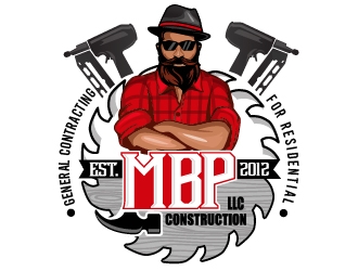 Mbp construction LLC  logo design by dorijo