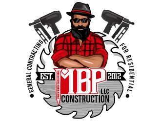 Mbp construction LLC  logo design by dorijo