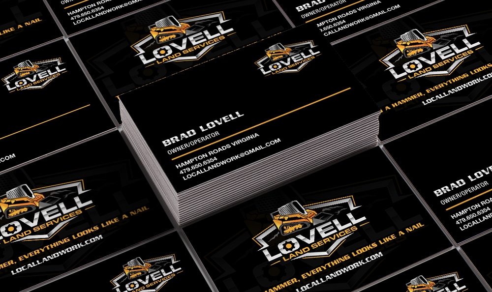 Lovell Land Services logo design by Frenic