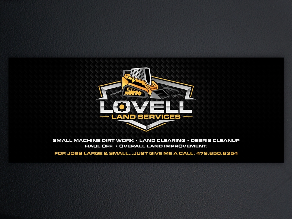 Lovell Land Services logo design by KHAI