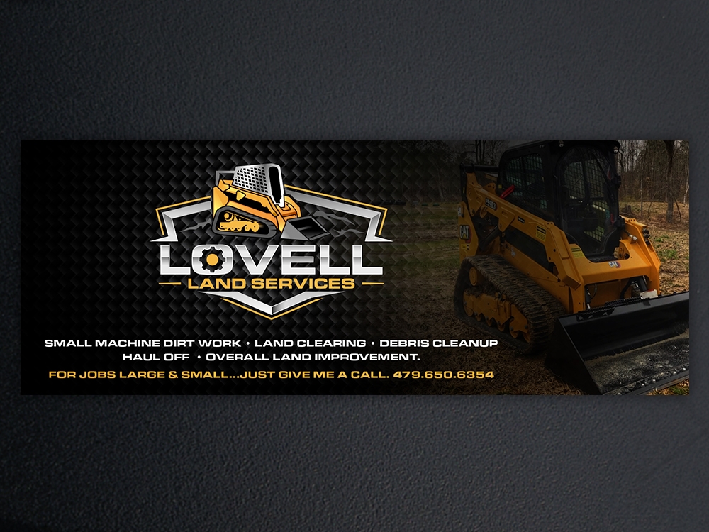 Lovell Land Services logo design by KHAI