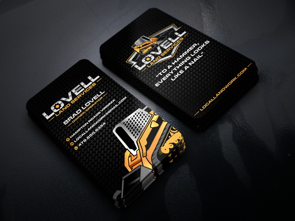 Lovell Land Services logo design by KHAI