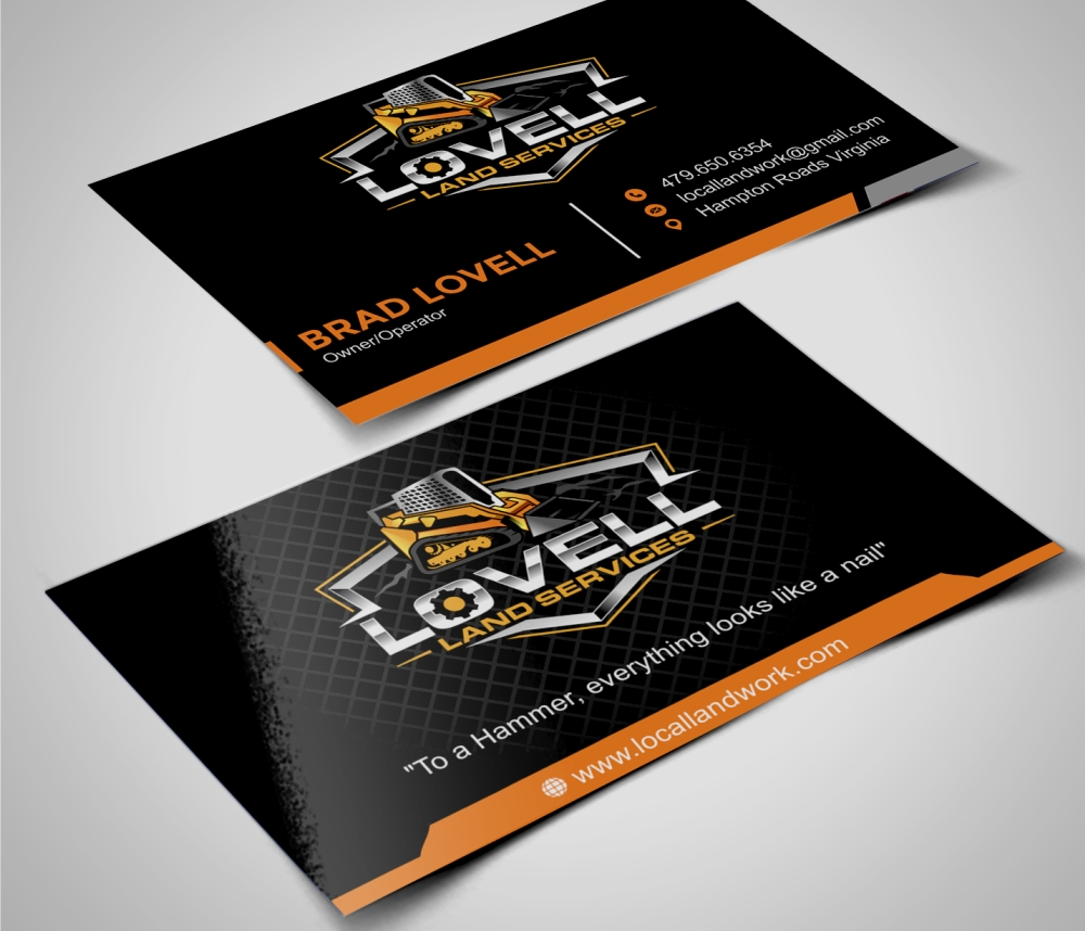 Lovell Land Services logo design by zizze23