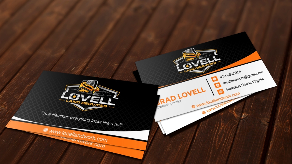 Lovell Land Services logo design by zizze23