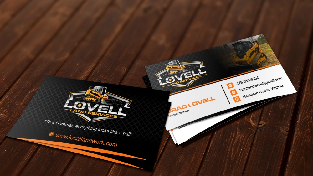 Lovell Land Services logo design by zizze23