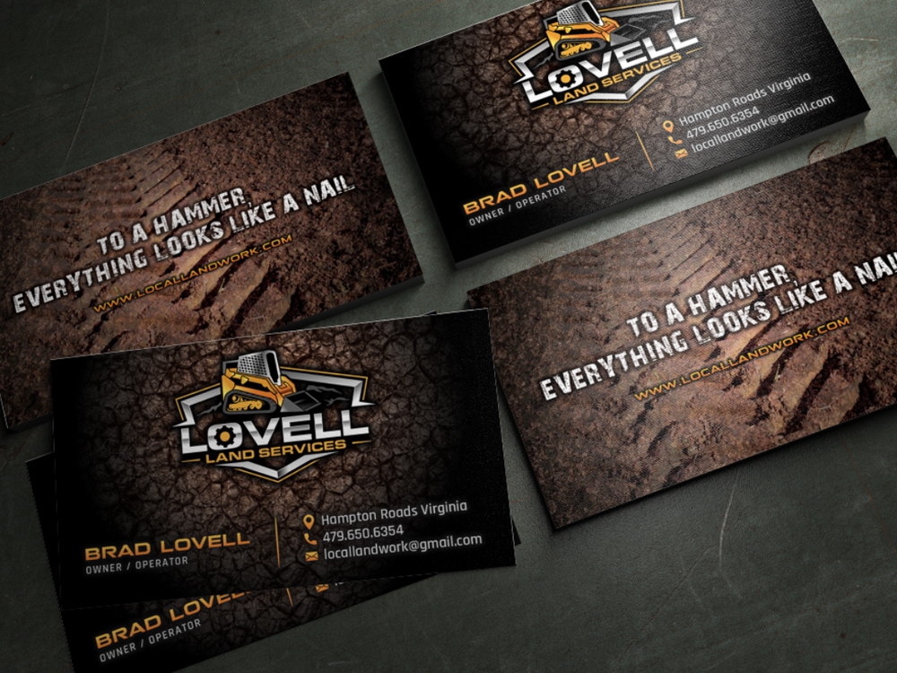 Lovell Land Services logo design by Realistis