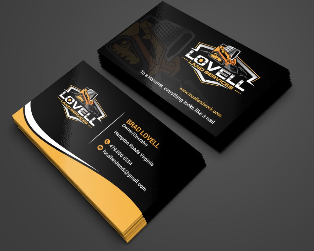 Lovell Land Services logo design by Boomstudioz