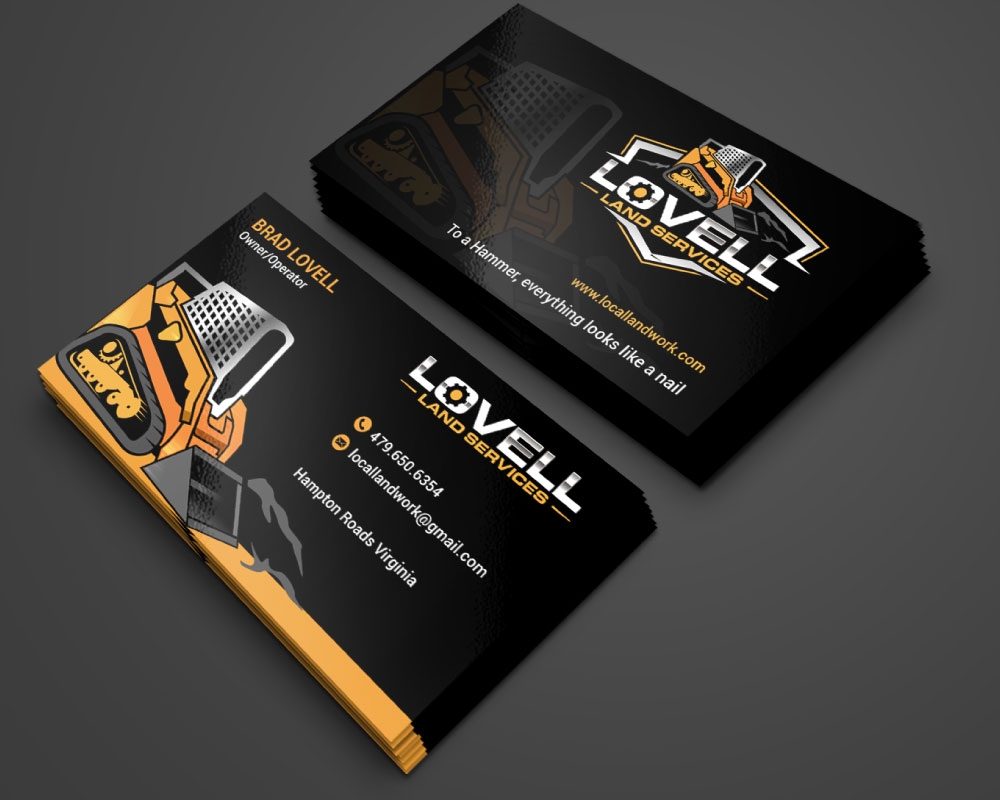 Lovell Land Services logo design by Boomstudioz