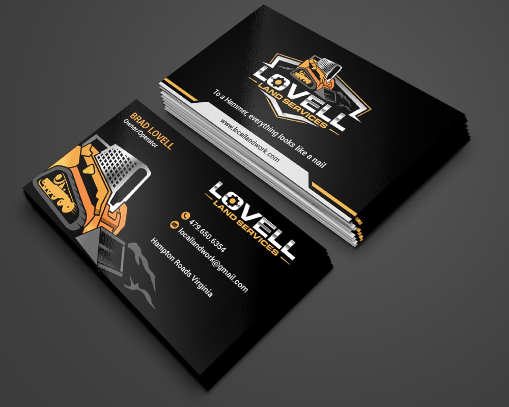 Lovell Land Services logo design by Boomstudioz