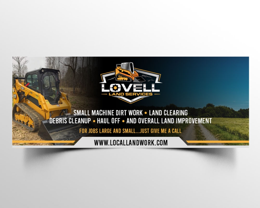 Lovell Land Services logo design by Boomstudioz