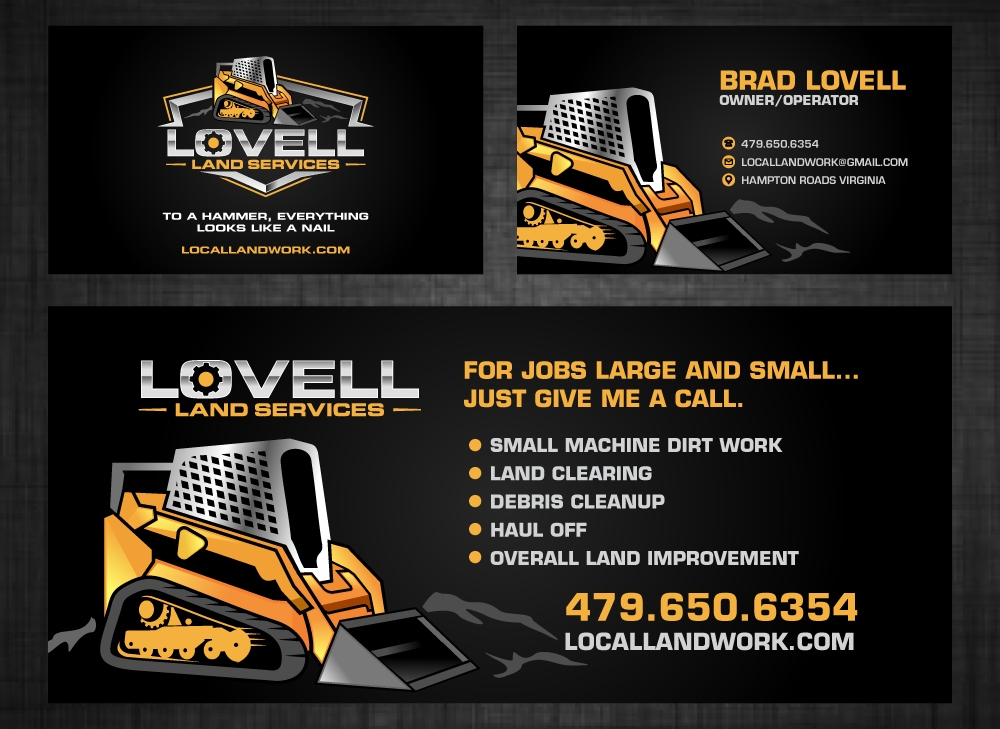 Lovell Land Services logo design by LogOExperT