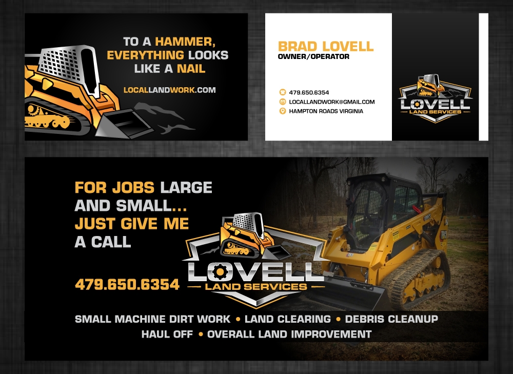 Lovell Land Services logo design by LogOExperT