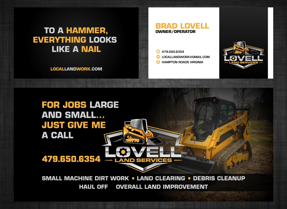 Lovell Land Services logo design by LogOExperT