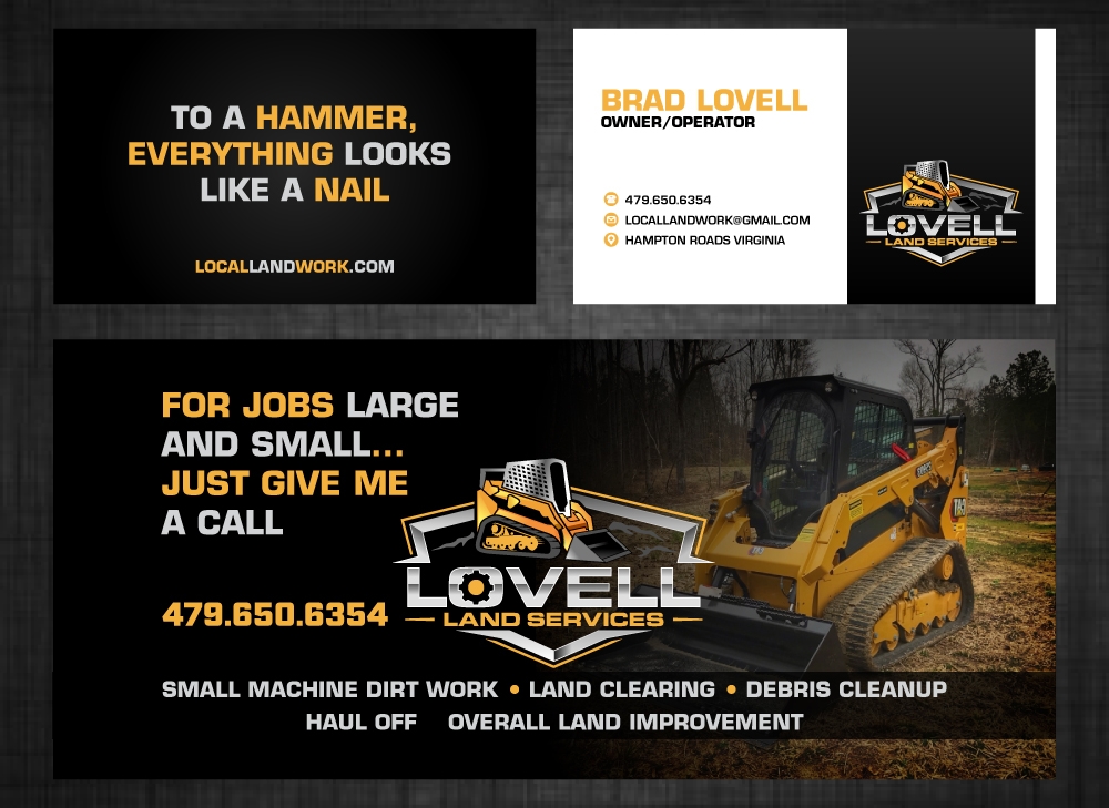 Lovell Land Services logo design by LogOExperT