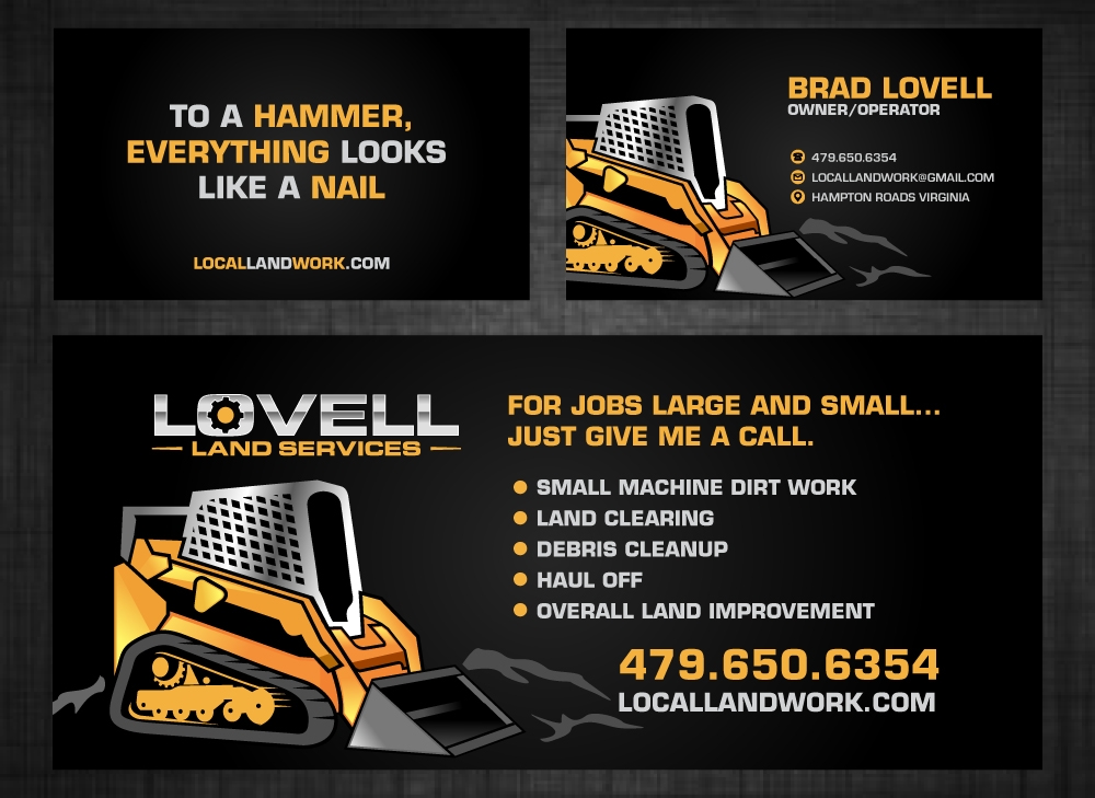 Lovell Land Services logo design by LogOExperT