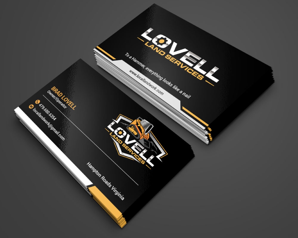 Lovell Land Services logo design by Boomstudioz