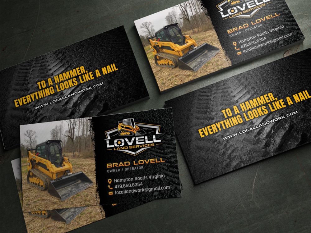 Lovell Land Services logo design by Realistis