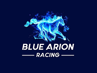 Blue Arion Racing logo design by PrimalGraphics