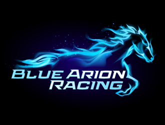 Blue Arion Racing logo design by megalogos