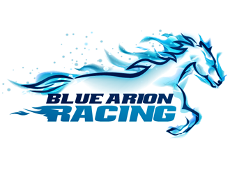 Blue Arion Racing logo design by megalogos